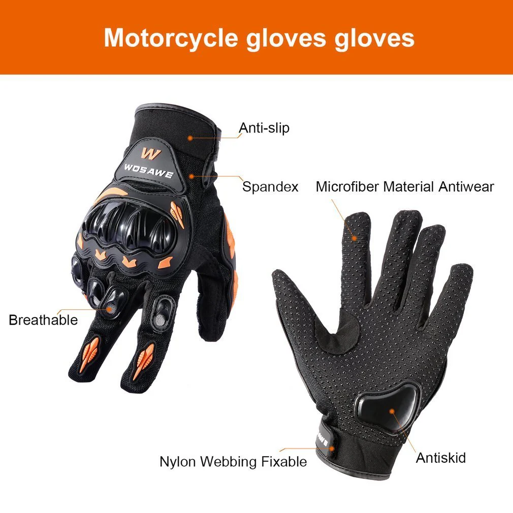 Motocross Gloves Military Hard Knuckle Tactical Gloves Outdoor Anti-slip Shockproof Full-finger Comfortable Motorcycle Motorbike Mittens - Image 7