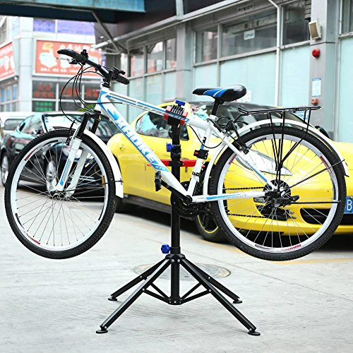 MVPOWER Pro Mechanic Bike Repair Stand Adjustable Height Bicycle Maintenance Rack Workstand With Tool Tray, Telescopic Arm Cycle - Image 4