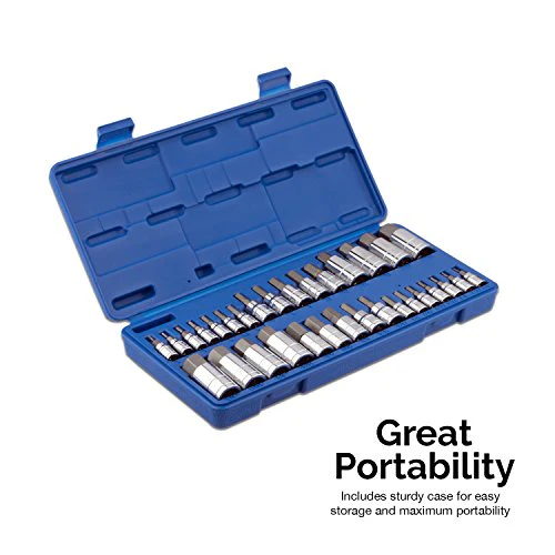 Neiko 10288A Master Hex Bit Socket Set, S2 Steel | 32-Piece Set | SAE and Metric - Image 5