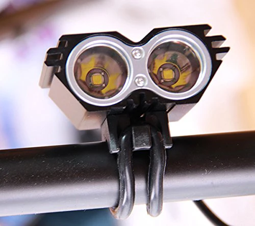 Nestling X2 CREE XM-L U2 LED Rechargeable Waterproof 2000Lm Black Bicycle Bike light headlamp + 1x Free 5 LED tail light with Install Holder + Charger Battery - Image 3
