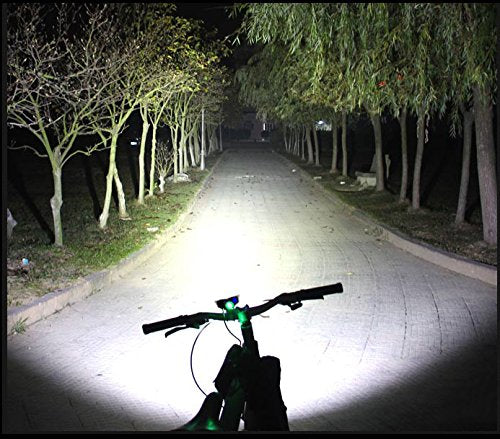 Nestling X2 CREE XM-L U2 LED Rechargeable Waterproof 2000Lm Black Bicycle Bike light headlamp + 1x Free 5 LED tail light with Install Holder + Charger Battery - Image 6