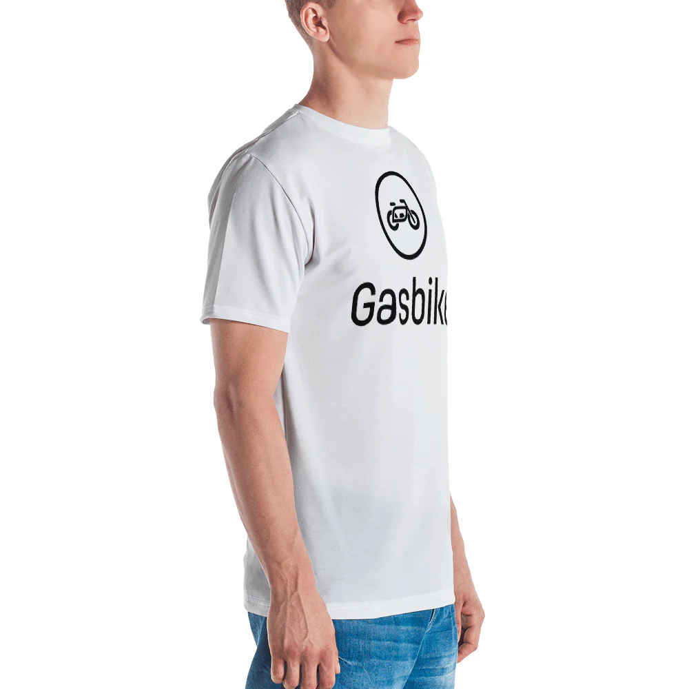 Premium Gasbike Men's T-shirt - White - Image 3