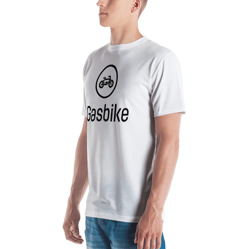 Premium Gasbike Men's T-shirt - White - Image 4