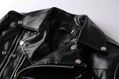 New Mens Causal Belted Design Slim Pu Leather Biker Zipper Jacket Coat - Image 3