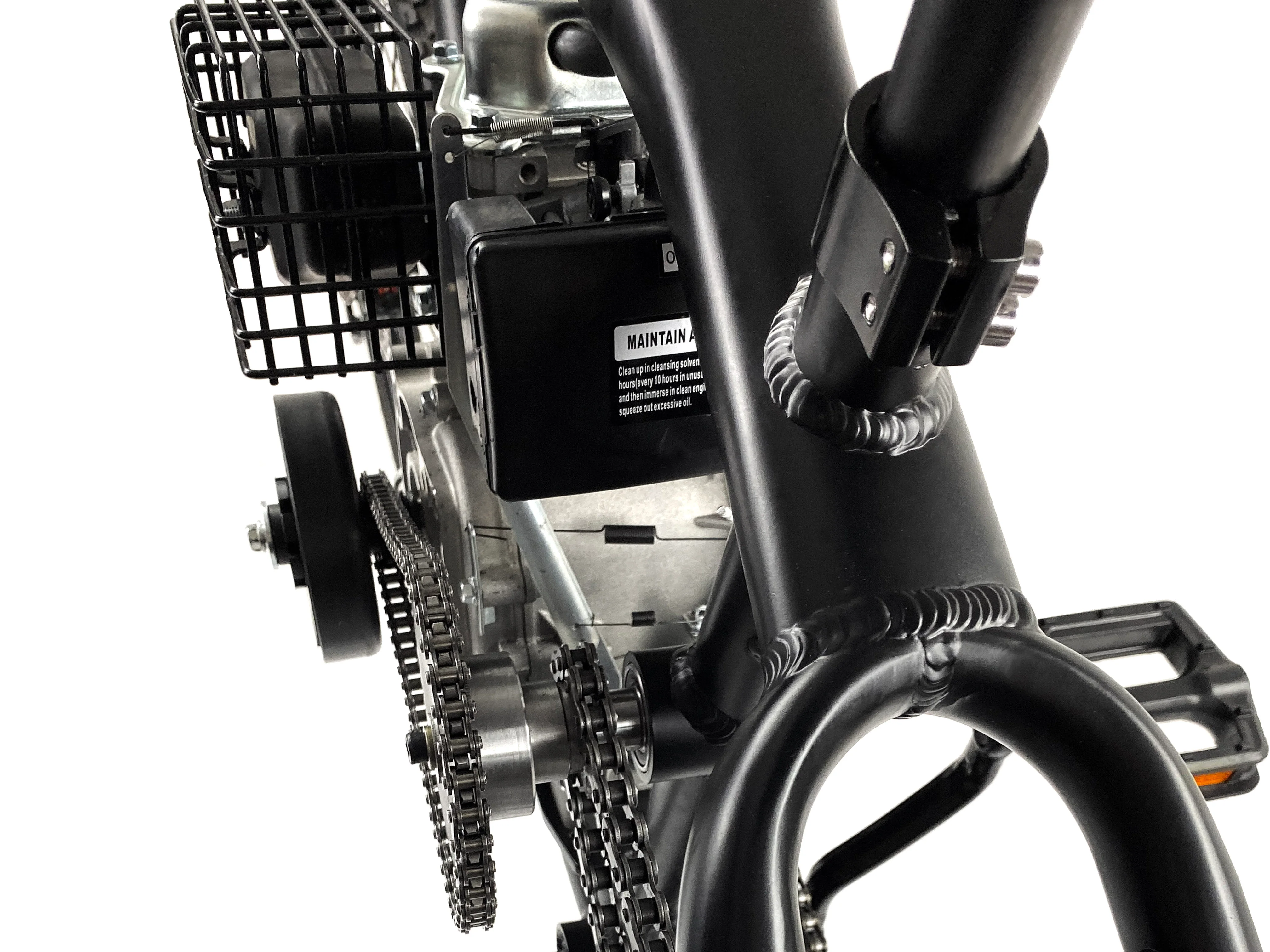 PHATMOTO™ ALL TERRAIN Fat Tire 2023 - 79cc Motorized Bicycle 7-Speed (Matte Graphite) - Image 7