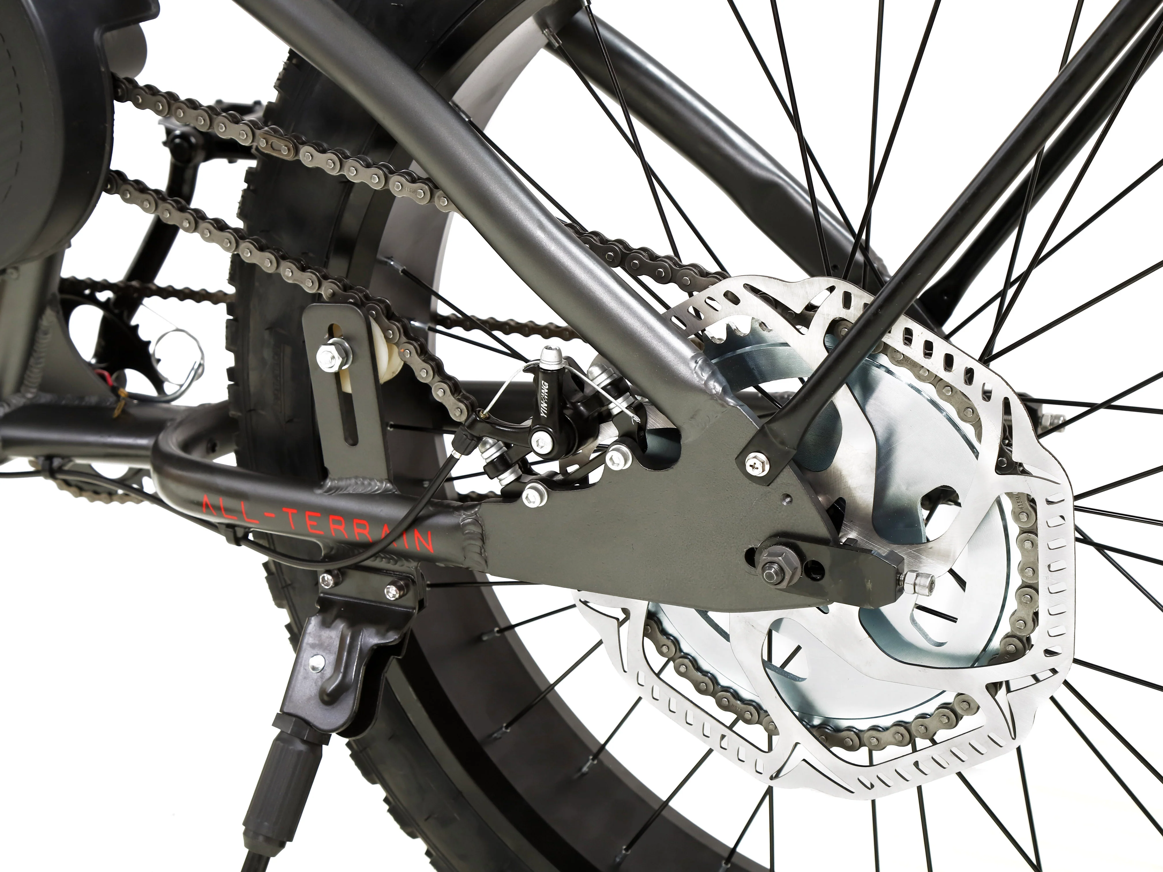 PHATMOTO™ ALL TERRAIN Fat Tire 2021 - 79cc Motorized Bicycle with Hilliard Clutch (Matte Graphite) - Image 7