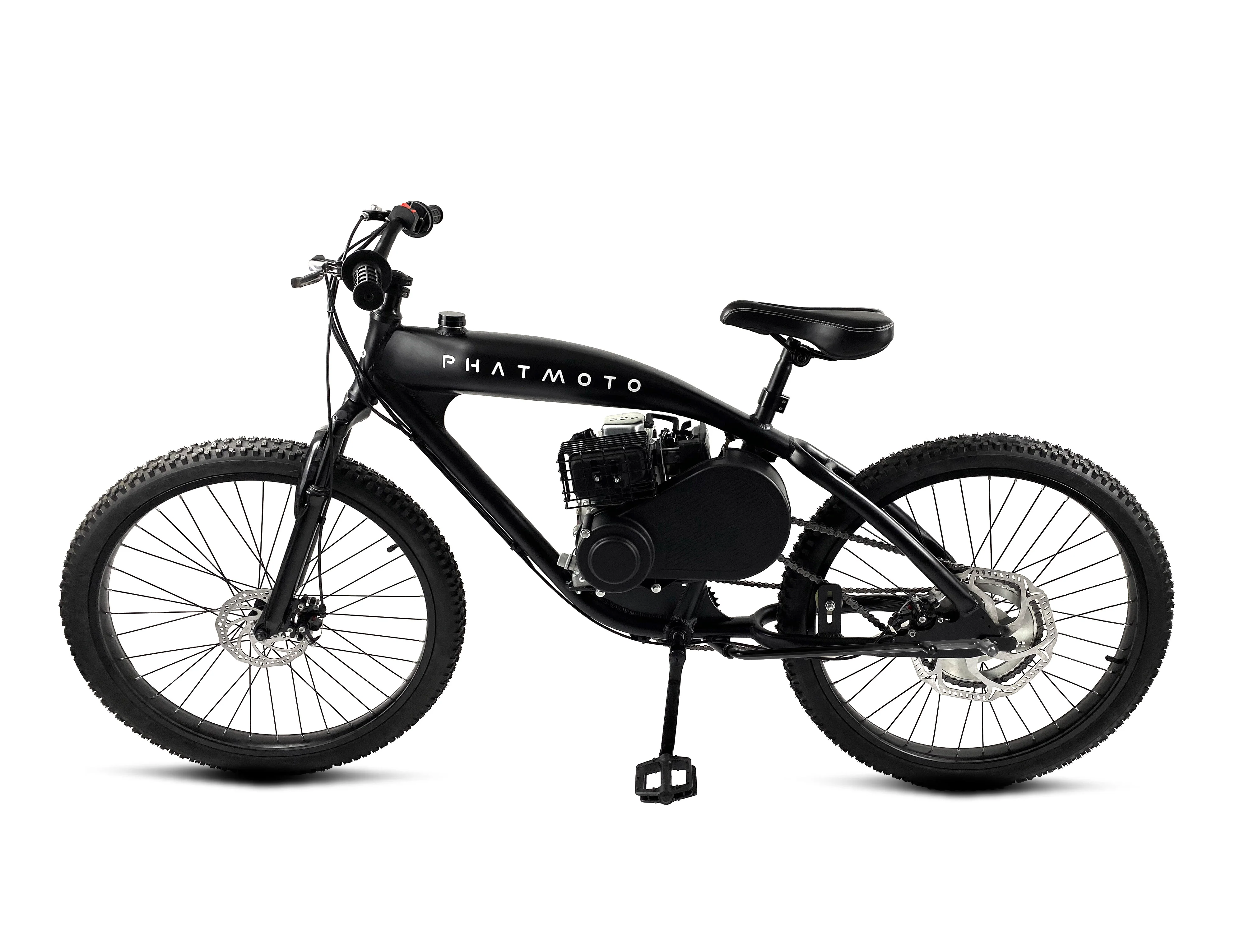 PHATMOTO™ Rover 2023 - 79cc Motorized Bicycle 7-Speed (Matte Green) - Image 7