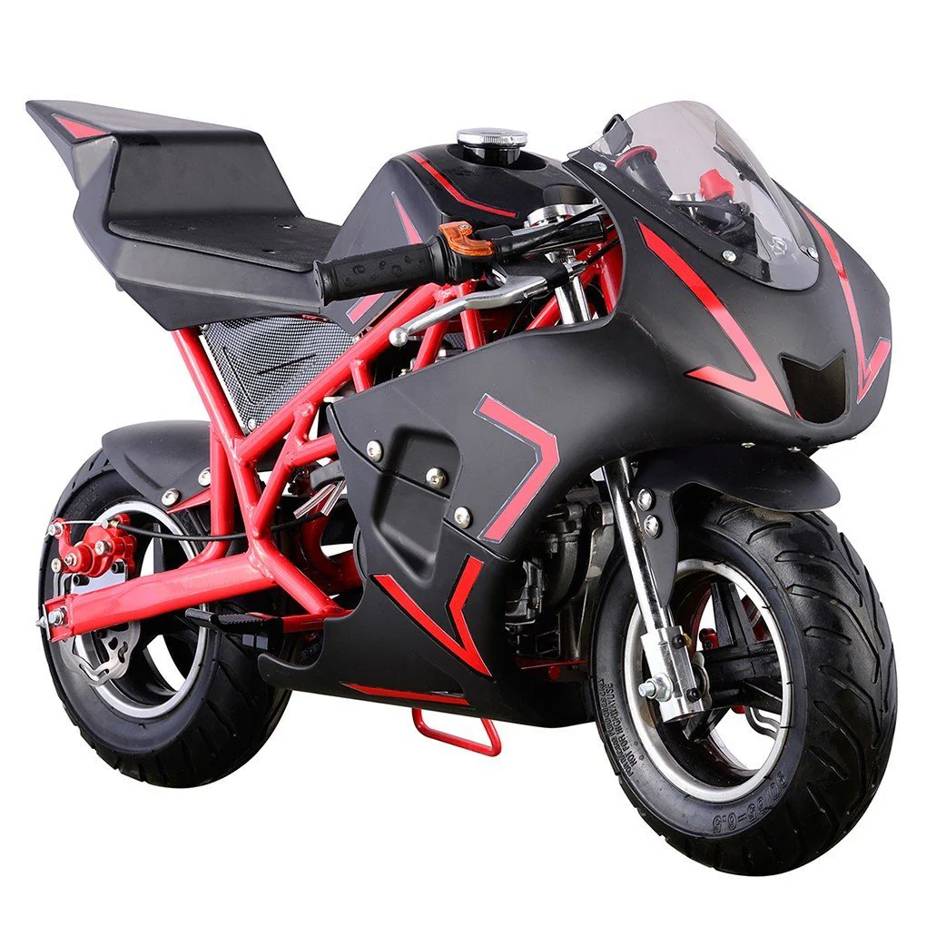 Pocket Bike Mini Motorcycle 4 Stroke Gas Power (RED)