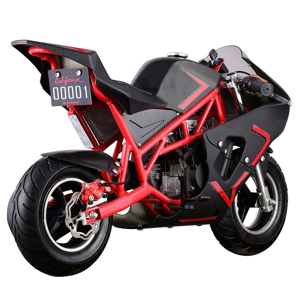 Pocket Bike Mini Motorcycle 4 Stroke Gas Power (RED) - Image 3