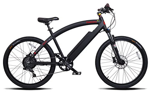 ProdecoTech Phantom X R V5 36V600W 8 Speed Electric Bicycle 14Ah Samsung Li Ion, Matte Black, 18"/One Size