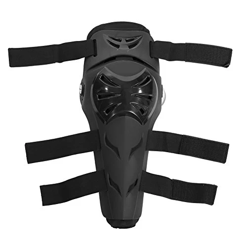 Qiilu 4Pcs Motorcycle Motocross Cycling Elbow Knee Pads Protector Guard Armors Wrist Protective Kneecap Knee Shin Brace Adult Set Black[Black] - Image 6