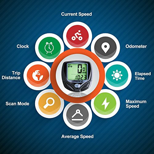 Raniaco Bike Computer, Original Wireless Bicycle Speedometer, Bike Odometer Cycling Multi Function - Image 3