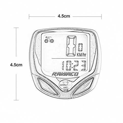 Raniaco Bike Computer, Original Wireless Bicycle Speedometer, Bike Odometer Cycling Multi Function - Image 6