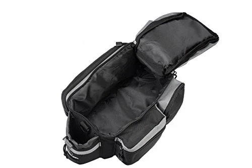 Runytek Bicycle Roswheel Rear Seat Trunk Bag Handbag Bag Pannier Black - Image 4