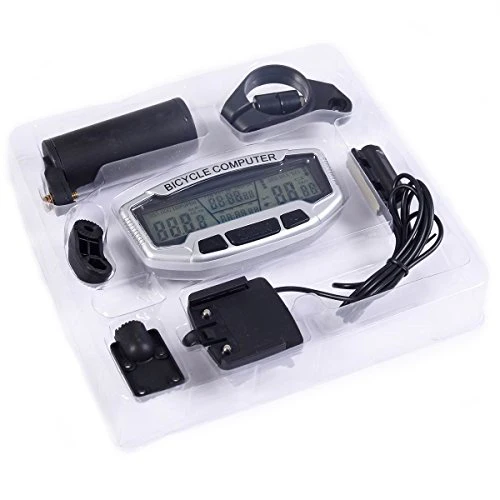 Safstar LCD Bicycle Bike Cycling Computer Odometer Speedometer Velometer With Backlight - Image 2