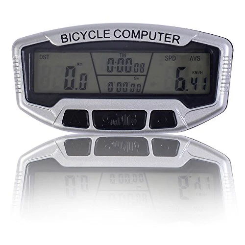 Safstar LCD Bicycle Bike Cycling Computer Odometer Speedometer Velometer With Backlight - Image 3
