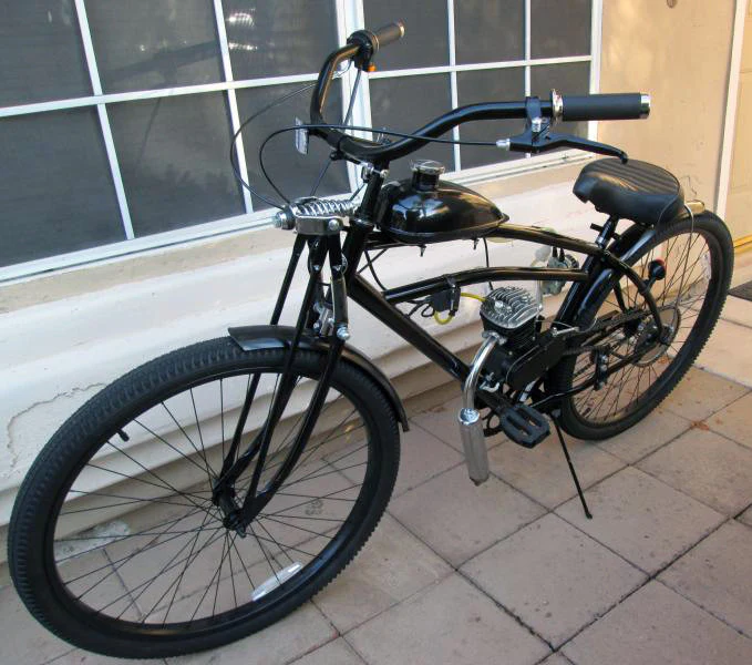 Silver Slant 66cc/80cc Motorized Bicycle - Image 3