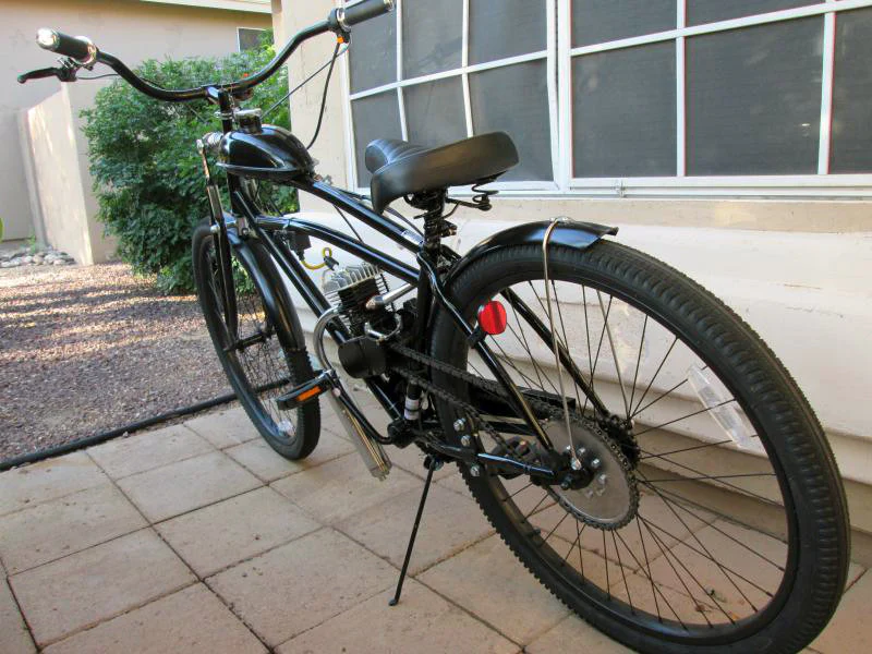 Silver Slant 66cc/80cc Motorized Bicycle - Image 4