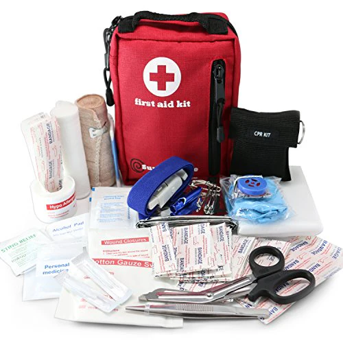 Small First Aid Kit for Hiking, Backpacking, Camping, Travel, Car & Cycling. With Waterproof Laminate Bags You Protect Your Supplies! Be Prepared For All Outdoor Adventures or at Home & Work - Image 3