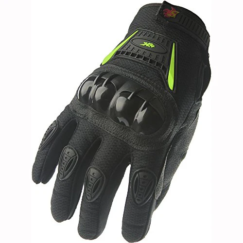 Street Bike Full Finger Motorcycle Gloves 09 (Large, black) - Image 8