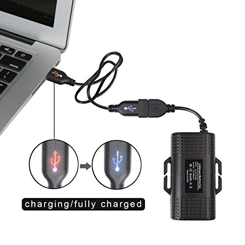 Super Bright Bike Light USB Rechargeable, Te-Rich 1200 Lumens Waterproof Road / Mountain Bicycle Headlight and LED Taillight Set with 4400 mAh Battery - Image 6