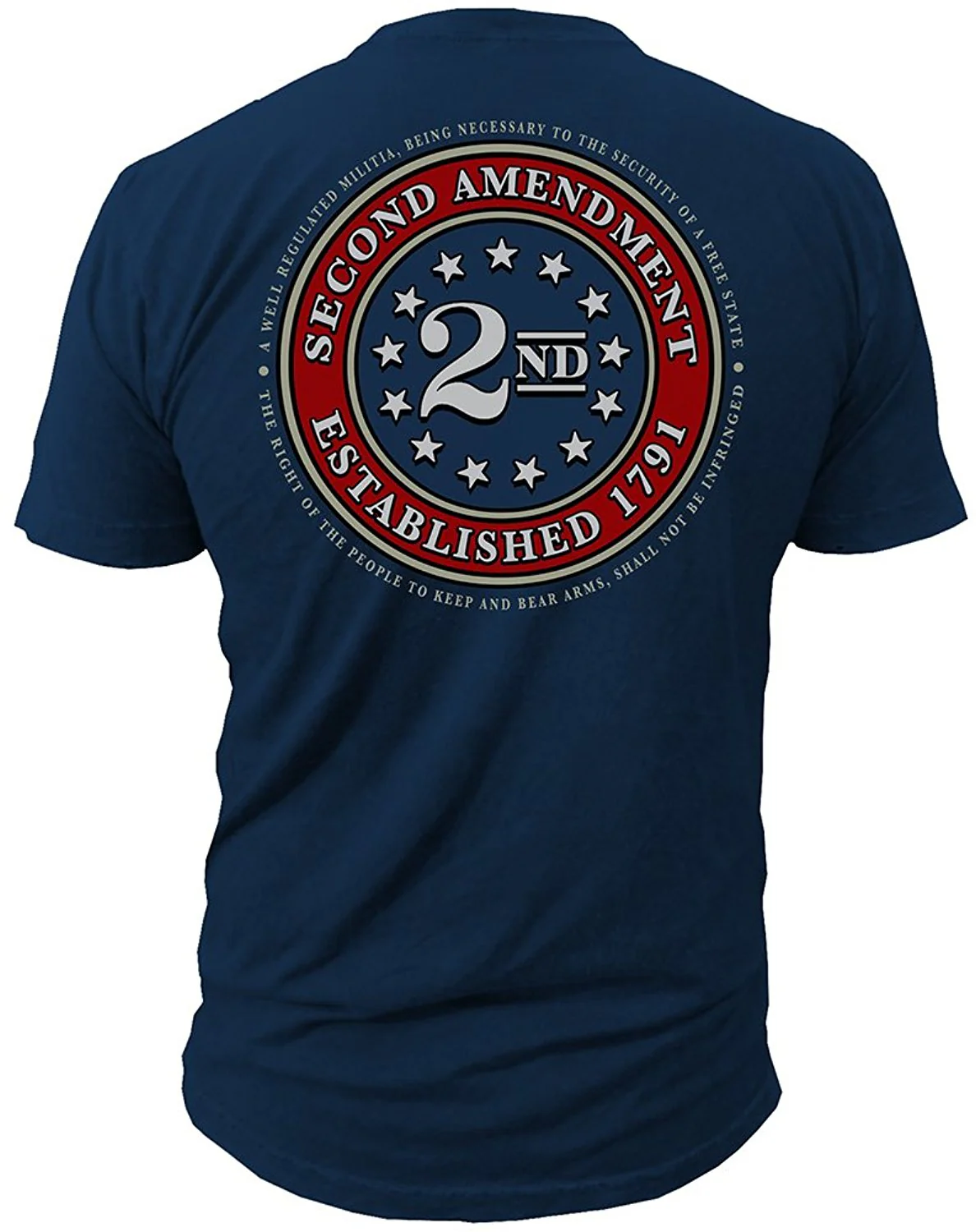 This Well Defend 2nd Amendment Brand - Seal Of 1791 - Vintage Mens T-Shirt American Flag Second 2A Made Of USA Cotton