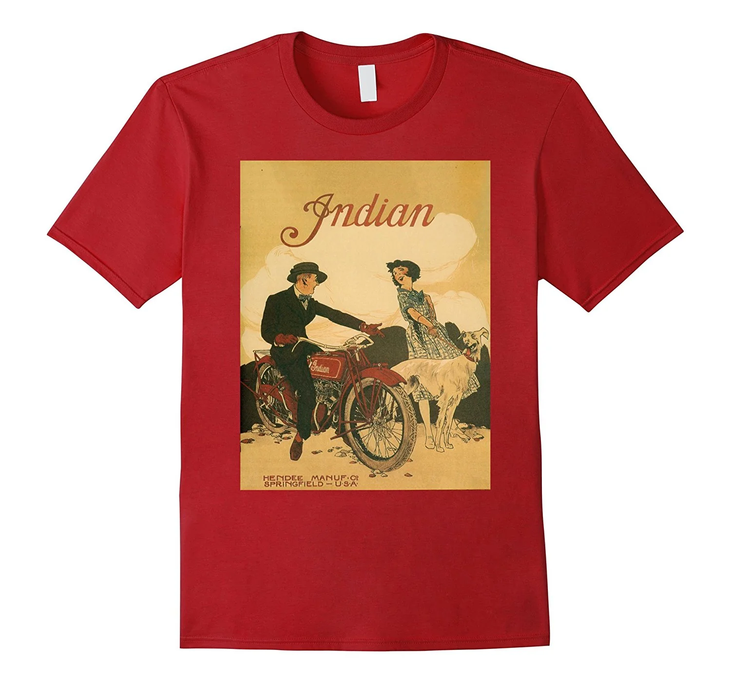 Vintage poster - Indian Motorcycles Retro T-Shirt