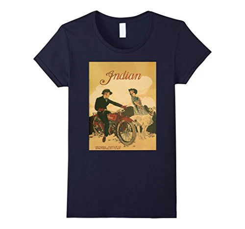 Vintage poster - Indian Motorcycles Retro T-Shirt - Image 6