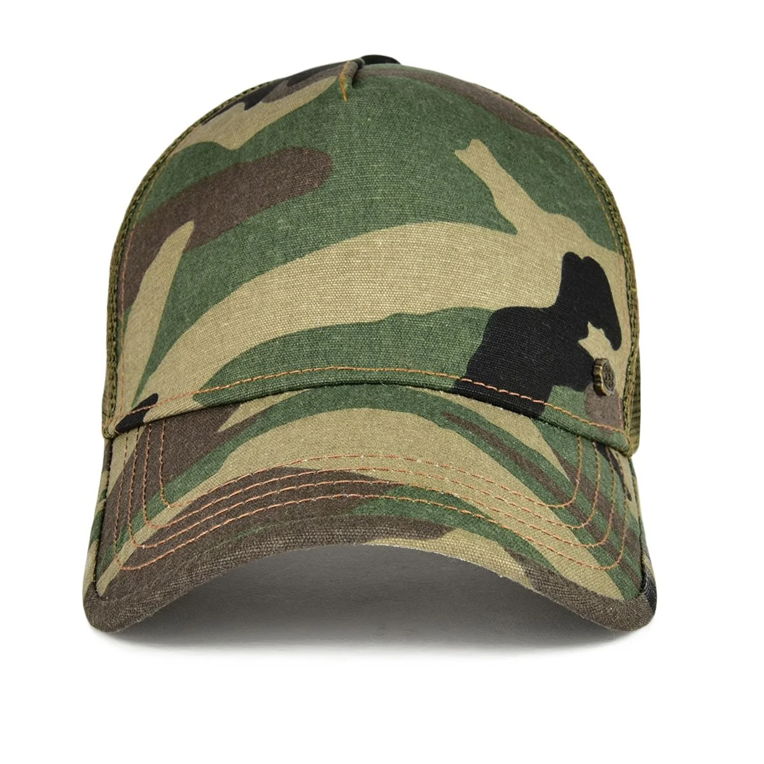 VOBOOM Mesh hat trucker cap 5 pannel Vintage Men & Women baseball cap - Image 3