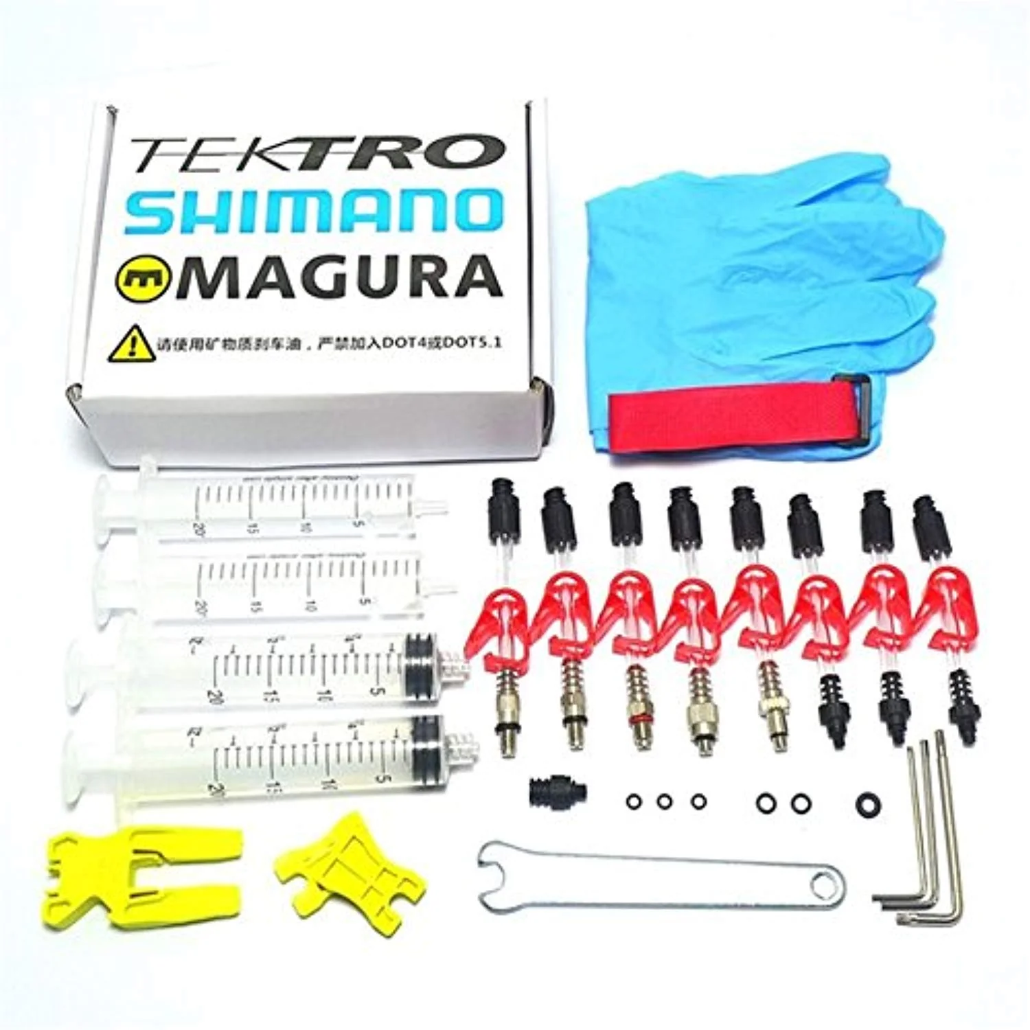 West Biking MTB Bike Cycling Hydraulic Disc Brake DOT Bleed Kit for Shimano/TEKTRO/Magura