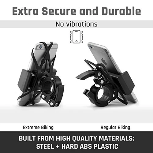 Widras New Bike Mount and Motorcycle Cell Phone Holder 2nd Generation For iPhone X 8 7 7s 6 6s 5 5s Plus Samsung Galaxy S5 S6 S7 S8 Note or any Smartphone GPS Mountain Road Bicycle Handlebar Cradle - Image 5