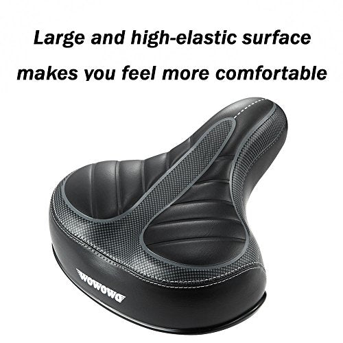 WOWOWO Bicycle Suspension Cruiser Saddle, Cruiser Gel Wide Comfort Soft Foam Bike Seat - Image 6