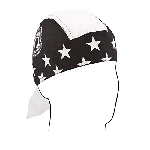 ZANheadgear 100% Cotton Road Hog Flydanna Bandanna, Wavy American Flag - Image 13