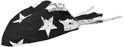 ZANheadgear 100% Cotton Road Hog Flydanna Bandanna, Wavy American Flag - Image 7